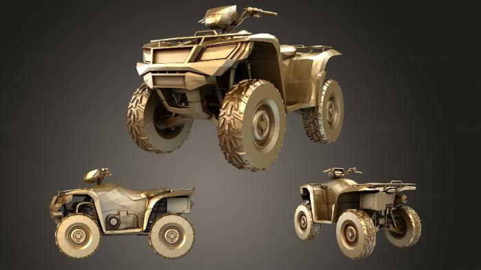 Автомобили и транспорт (Квадроцикл ATV, CARS_3184) 3D модель для ЧПУ станка